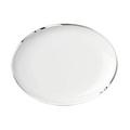 Sieger by Fürstenberg Treasure Platinum oval plate, coup-shaped