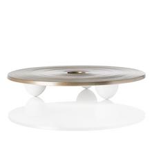 J.L Coquet Hémisphère Grau-Metallic Sushiplatte rund